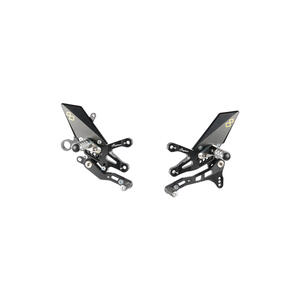 Adjustable Rear Sets With Fixed Foot Pegs for Aprilia <p>Nero</p>