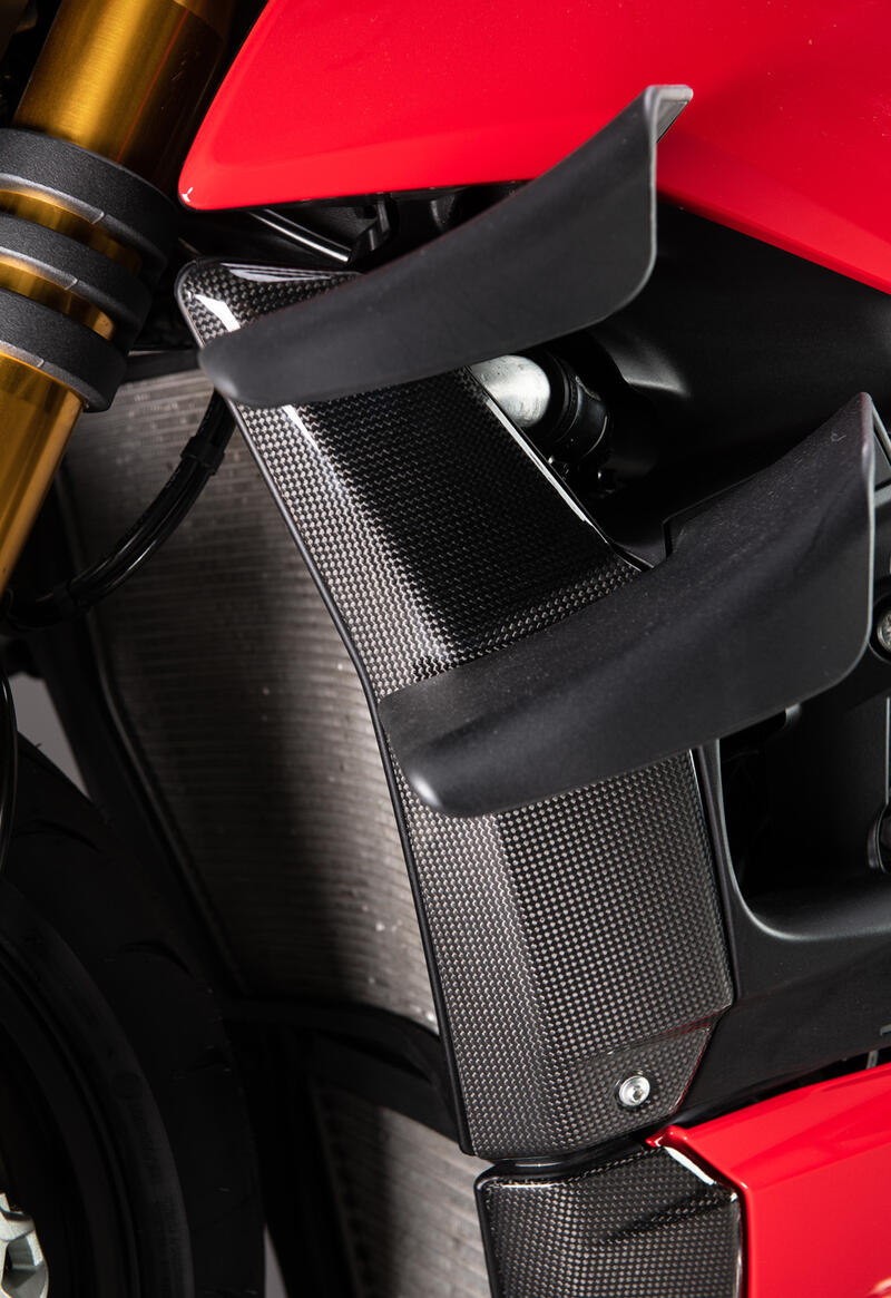 copertura laterale superiore radiatore per Ducati Lucido