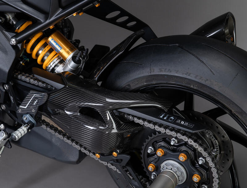 Carbon Swingarm Protector (Pair) for Triumph Lucido