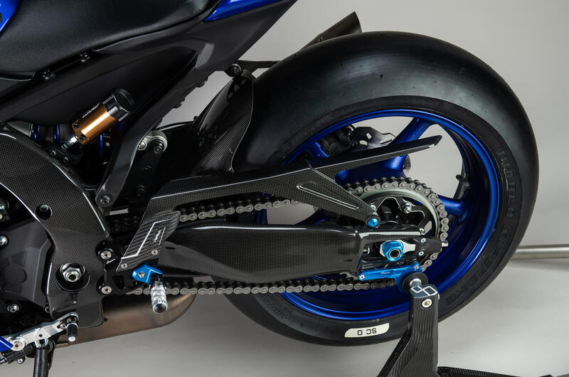 Parafango Post. In Carbonio per Yamaha Naturale