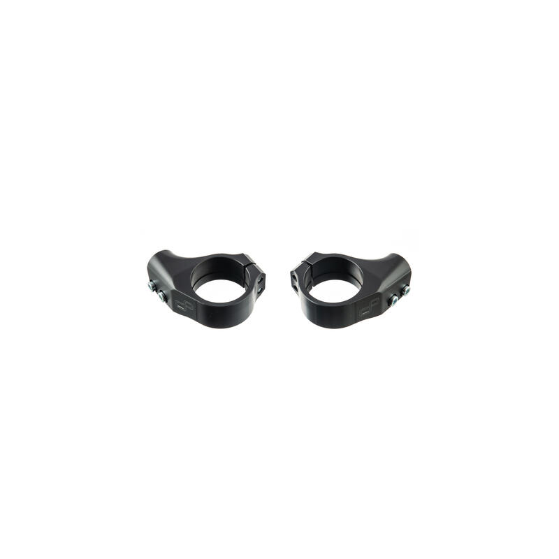 Coppia Bracciali Manubrio &Oslash;53 Offset 25 Inclinazione 7&deg; per Ducati Nero