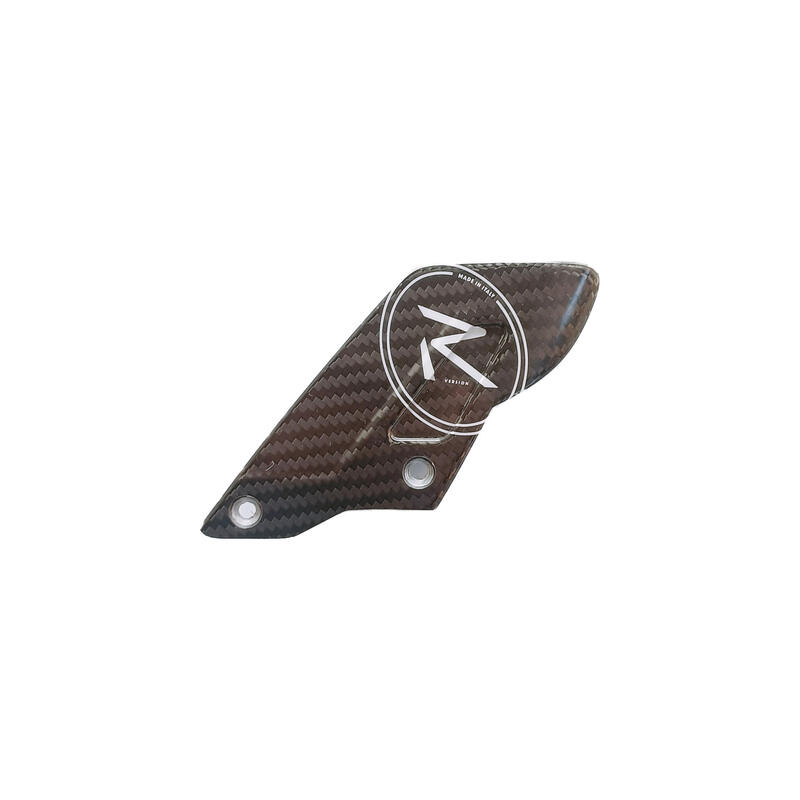 "R-VERSION" Carbon heel guard on gear side Nero