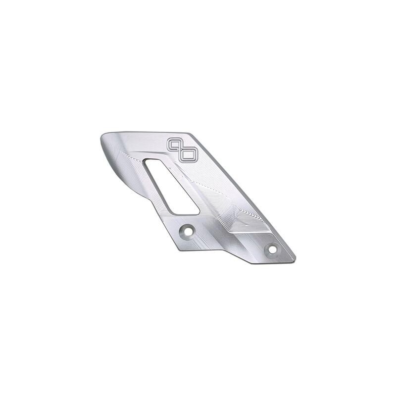 Aluminium Heel Guard Left Side Argento