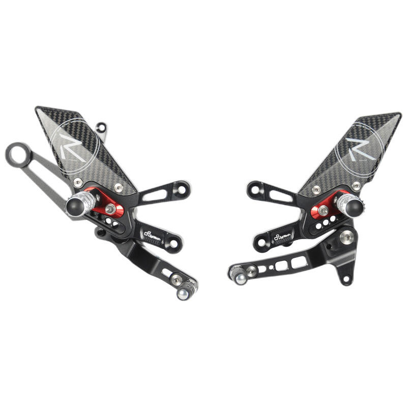 "r" Version Ajustable Rear Sets , Standard Shifting for Aprilia Naturale