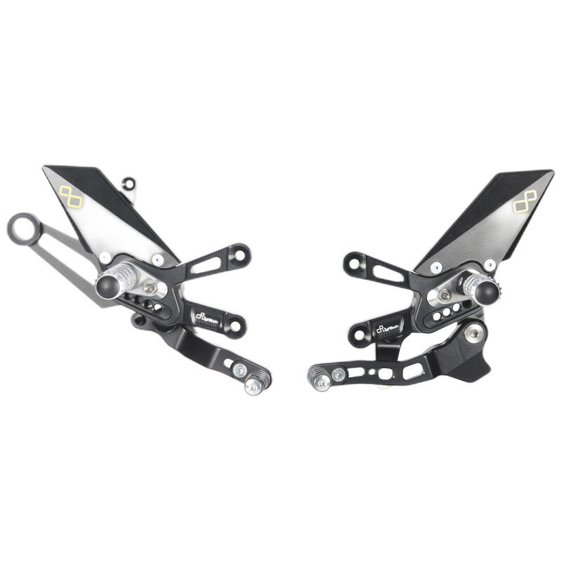 Adjustable Rear Sets With Fold Up Foot Pegs , Reverse Shifting for Aprilia Naturale