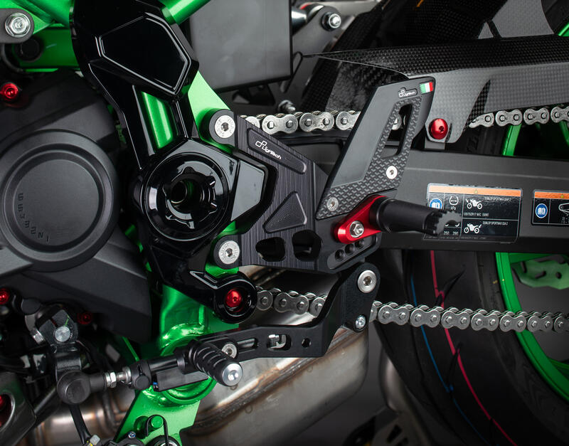 Adjustable Rear Sets With Fixed Foot Pegs for Kawasaki Nero