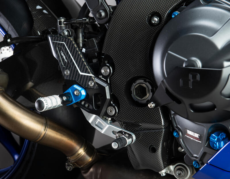 Pedane Regolabili - "R" Version per Yamaha Nero