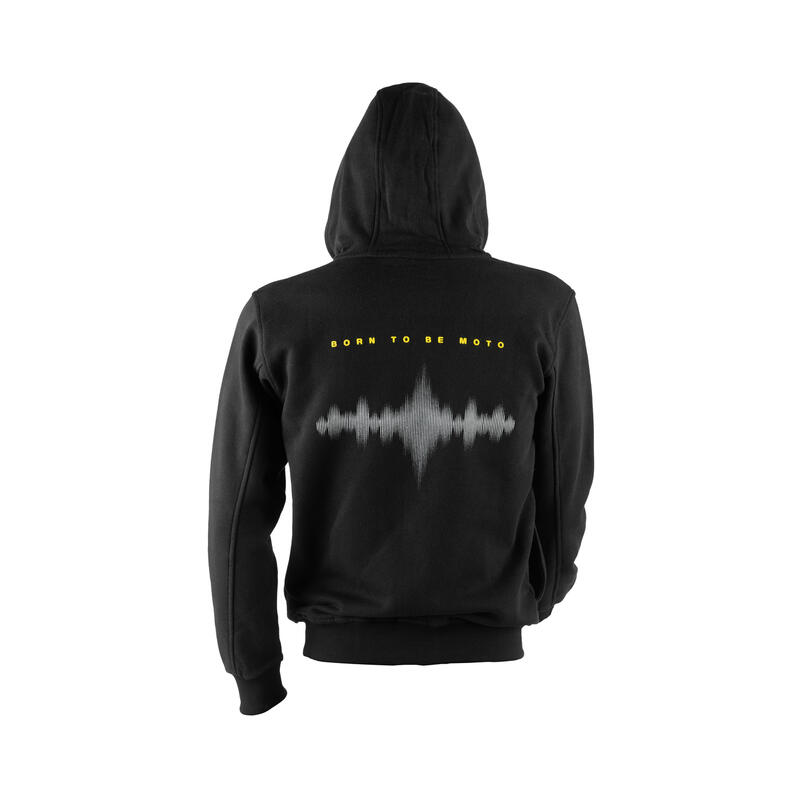 FELPA CON CAPPUCCIO TAGLIA S Nero