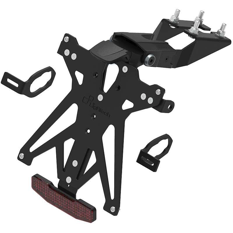 Kit Porta Targa Regolabile NeroA1