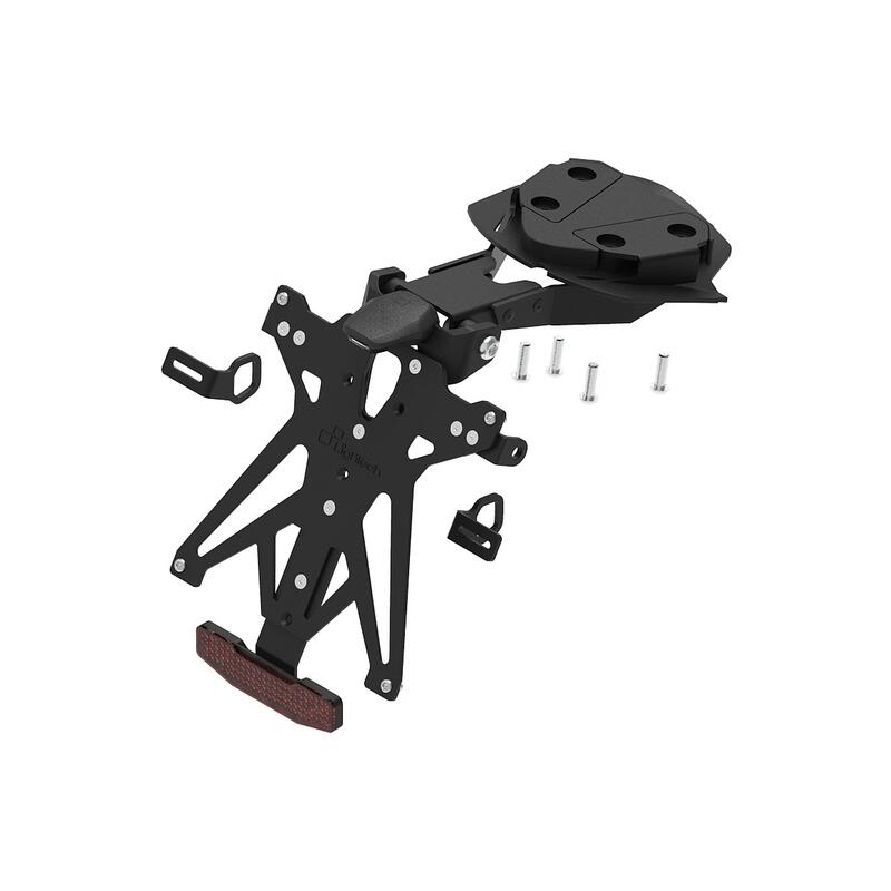 Kit Porta Targa Regolabile per Kove NeroA1