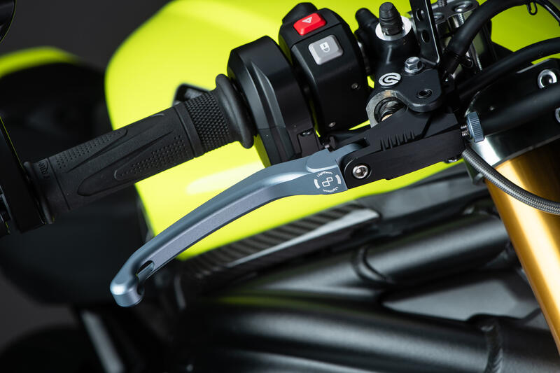 Leva Freno Ribaltabile (Tipo J) per Aprilia, Ducati, Honda, Triumph Nero