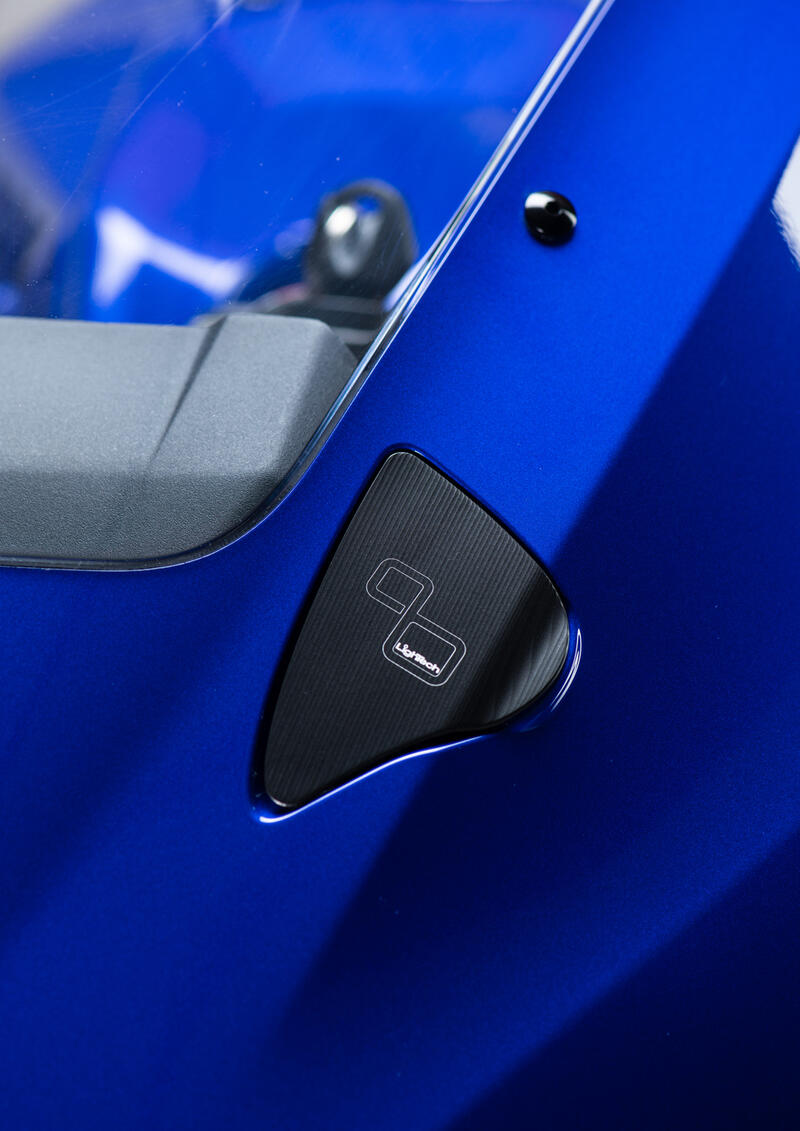 Coppia Sede Tappi Specchio per Yamaha Nero