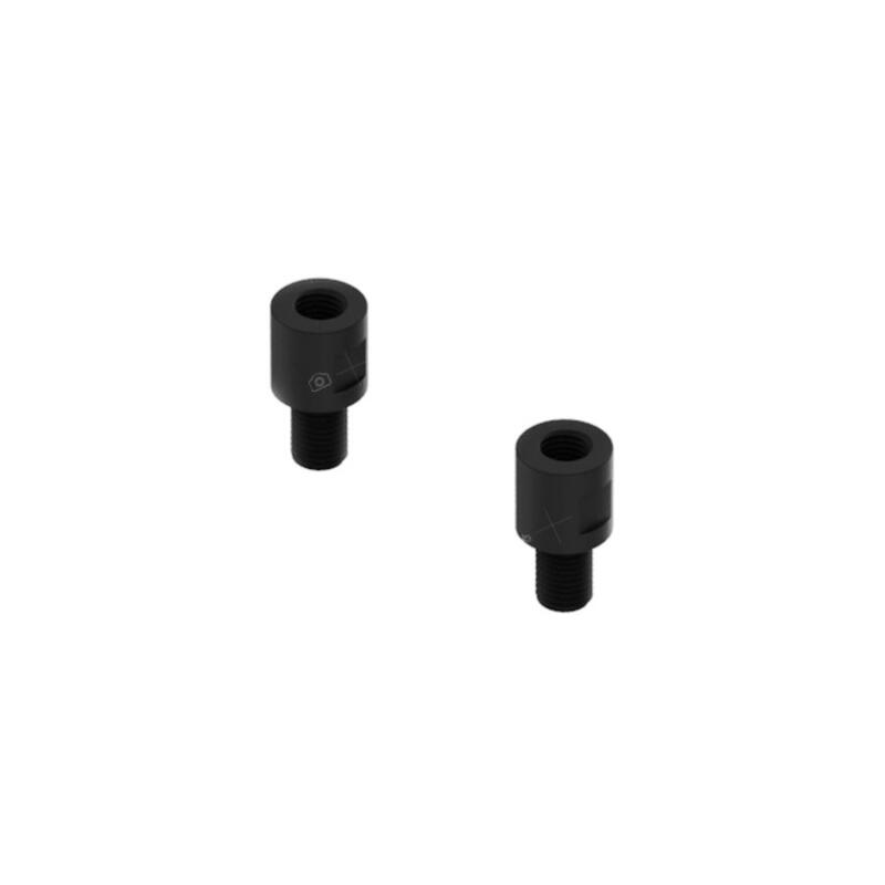 Coppia Adattatori Specchio Con Filetto (Da M10 X 1,25 Femmina A M10 Maschio Dx+sx9) Nero