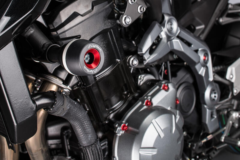 Kit Protezioni Telaio Ammortizzate per Kawasaki Nero