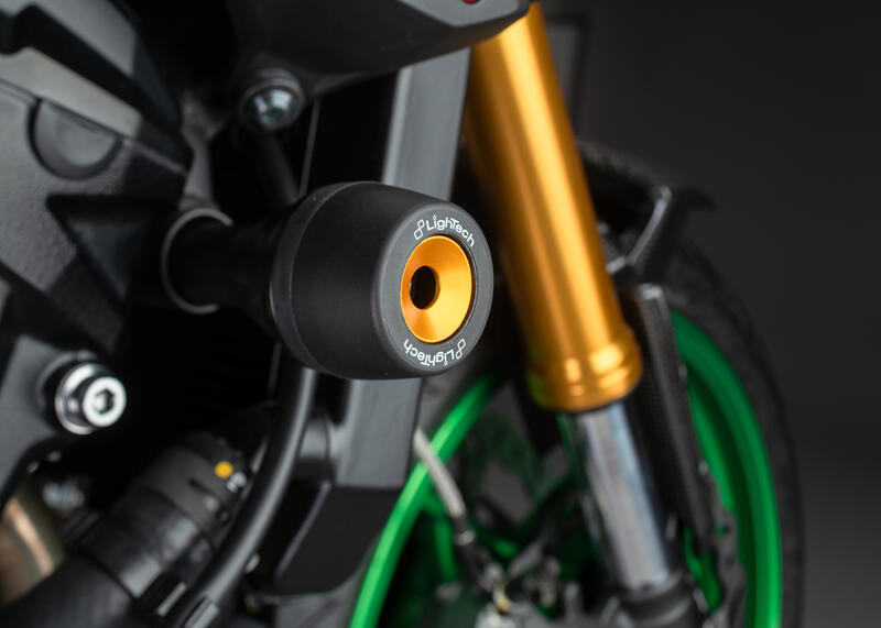 Kit Protezioni Telaio Ammortizzate per Kawasaki Nero