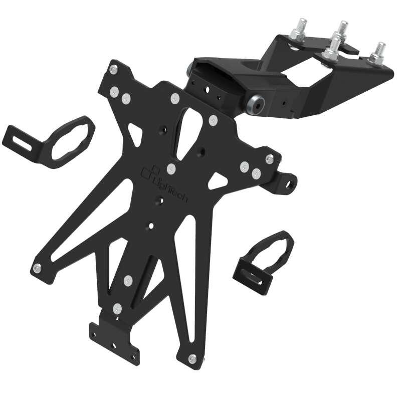 Porta Targa Regolabile per Kawasaki NeroA1