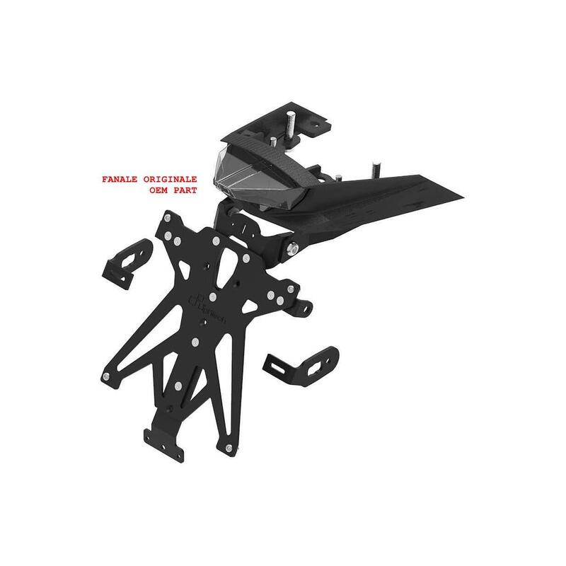 Porta Targa Regolabile per Ktm NeroA1