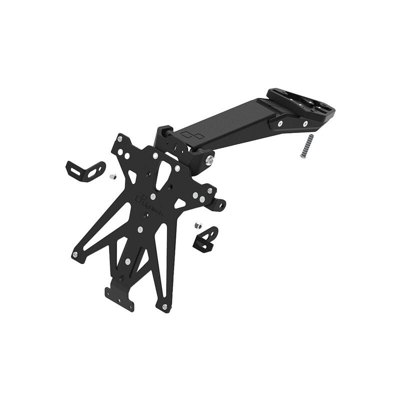 Porta Targa Regolabile per Triumph NeroA1