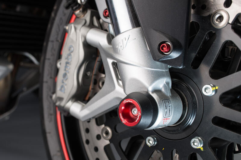 Kit Protezioni Perno Ruota per Mv Agusta Rosso